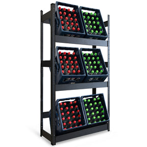 Bottle crate rack | Osaka | Powder-coated steel drinks crate rack for 3 to 9 crates