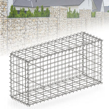 Gabion basket | Lenox | Galvanised steel basket for decorative privacy screens and garden projects