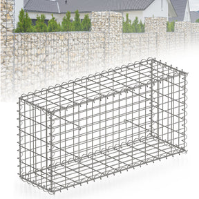 Gabion basket | Lenox | Galvanised steel basket for decorative privacy screens and garden projects