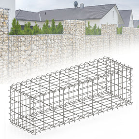 Gabion basket | Lenox | Galvanised steel basket for decorative privacy screens and garden projects