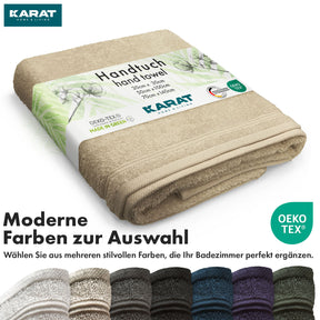 Bay towel set | 8-piece set of 100% cotton towels | 2 x bath towel, 2 x hand towel and 4 x soap cloth