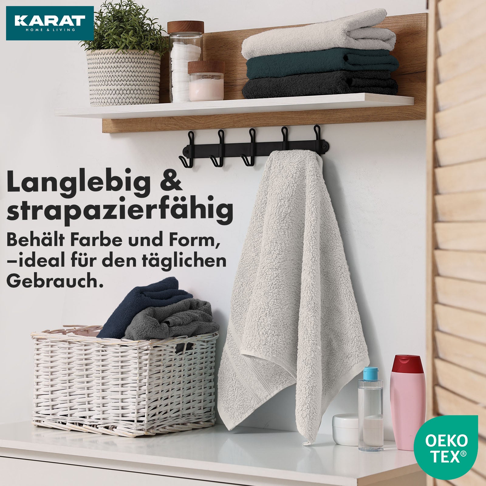 Bay towel set | 8-piece set of 100% cotton towels | 2 x bath towel, 2 x hand towel and 4 x soap cloth