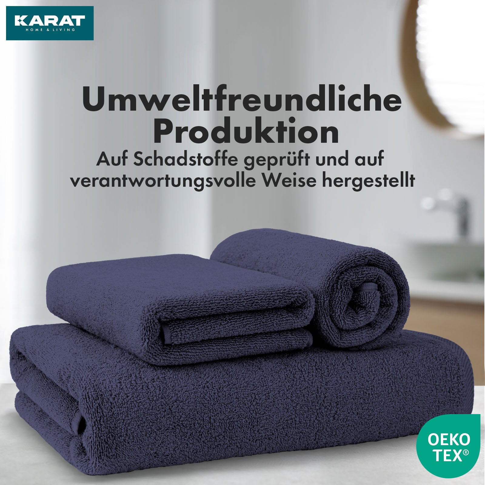Bay towel set | 8-piece set of 100% cotton towels | 2 x bath towel, 2 x hand towel and 4 x soap cloth