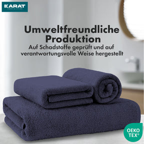 Bay towel set | 8-piece set of 100% cotton towels | 2 x bath towel, 2 x hand towel and 4 x soap cloth