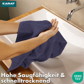Bay towel set | 8-piece set of 100% cotton towels | 2 x bath towel, 2 x hand towel and 4 x soap cloth
