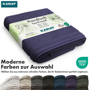 Bay towel set | 8-piece set of 100% cotton towels | 2 x bath towel, 2 x hand towel and 4 x soap cloth