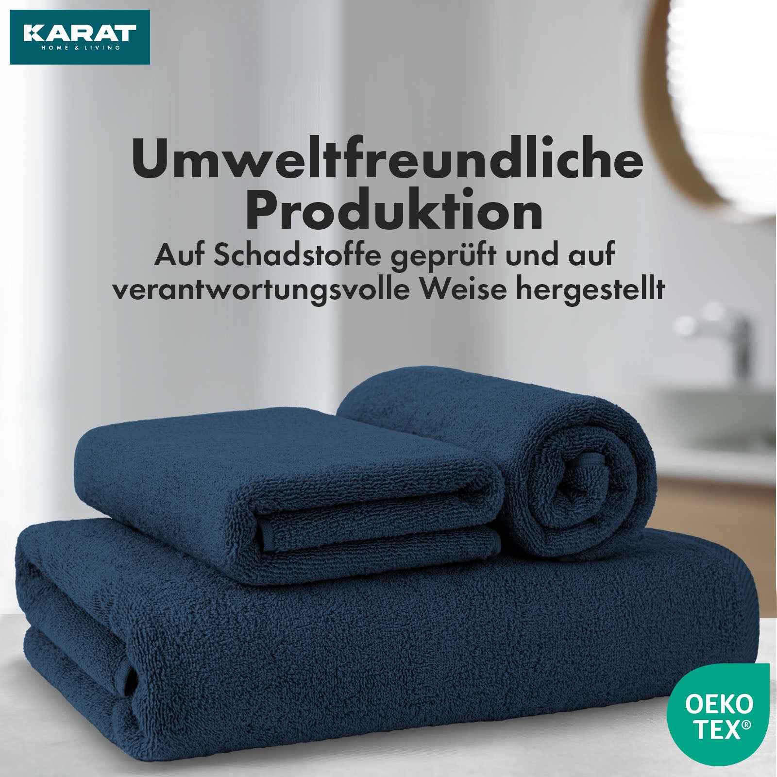 Bay towel set | 8-piece set of 100% cotton towels | 2 x bath towel, 2 x hand towel and 4 x soap cloth