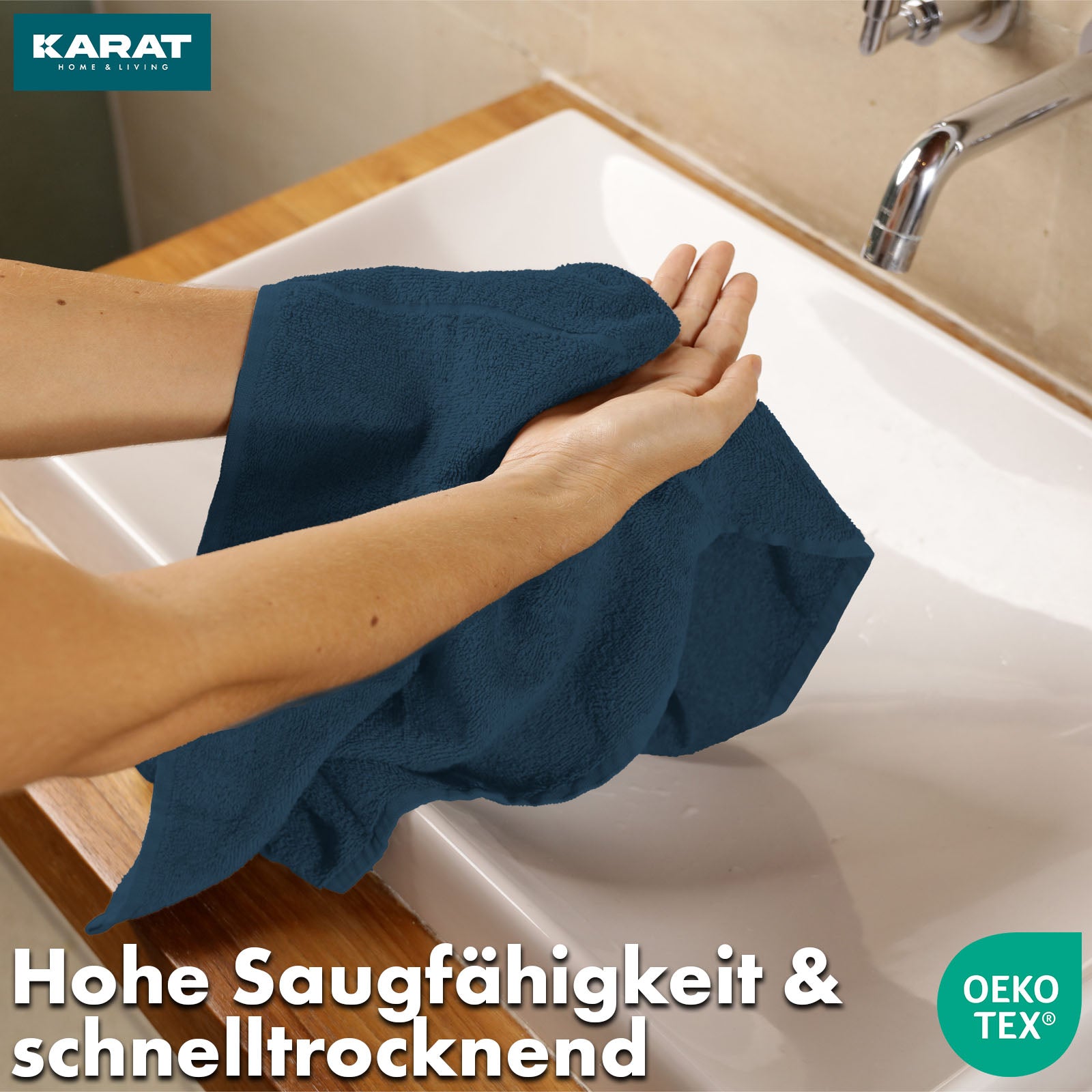 Bay towel set | 8-piece set of 100% cotton towels | 2 x bath towel, 2 x hand towel and 4 x soap cloth