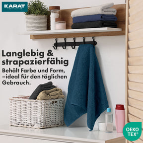 Bay towel set | 8-piece set of 100% cotton towels | 2 x bath towel, 2 x hand towel and 4 x soap cloth