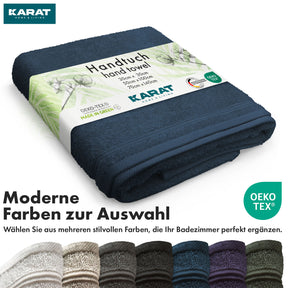 Bay towel set | 8-piece set of 100% cotton towels | 2 x bath towel, 2 x hand towel and 4 x soap cloth