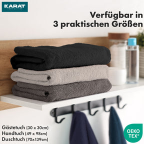 Bay towel set | 8-piece set of 100% cotton towels | 2 x bath towel, 2 x hand towel and 4 x soap cloth