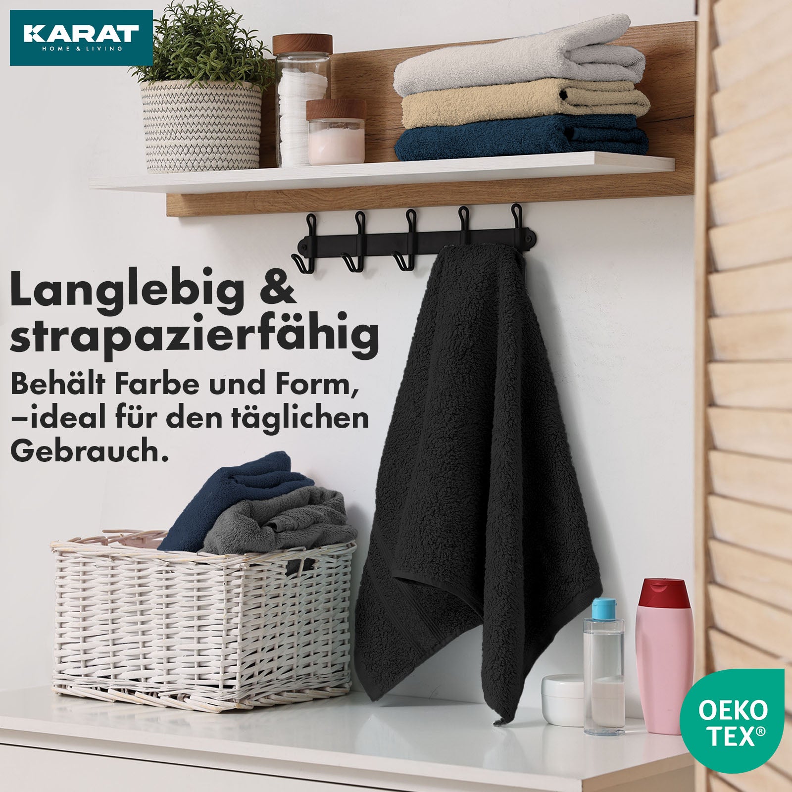 Bay towel set | 8-piece set of 100% cotton towels | 2 x bath towel, 2 x hand towel and 4 x soap cloth