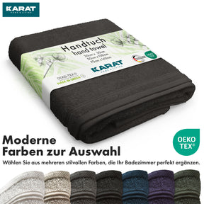 Bay towel set | 8-piece set of 100% cotton towels | 2 x bath towel, 2 x hand towel and 4 x soap cloth