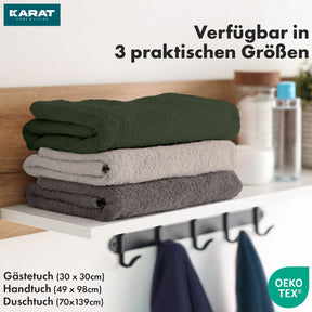 Bay towel set | 8-piece set of 100% cotton towels | 2 x bath towel, 2 x hand towel and 4 x soap cloth