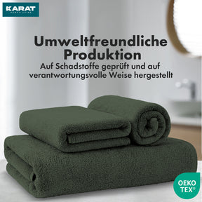 Bay towel set | 8-piece set of 100% cotton towels | 2 x bath towel, 2 x hand towel and 4 x soap cloth