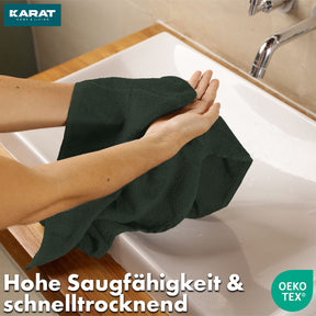 Bay towel set | 8-piece set of 100% cotton towels | 2 x bath towel, 2 x hand towel and 4 x soap cloth