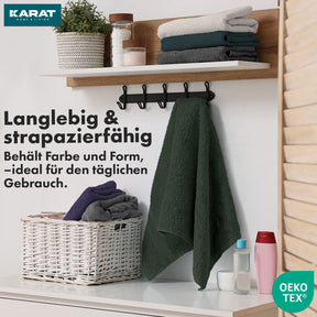 Bay towel set | 8-piece set of 100% cotton towels | 2 x bath towel, 2 x hand towel and 4 x soap cloth