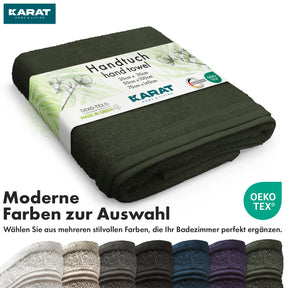 Bay towel set | 8-piece set of 100% cotton towels | 2 x bath towel, 2 x hand towel and 4 x soap cloth
