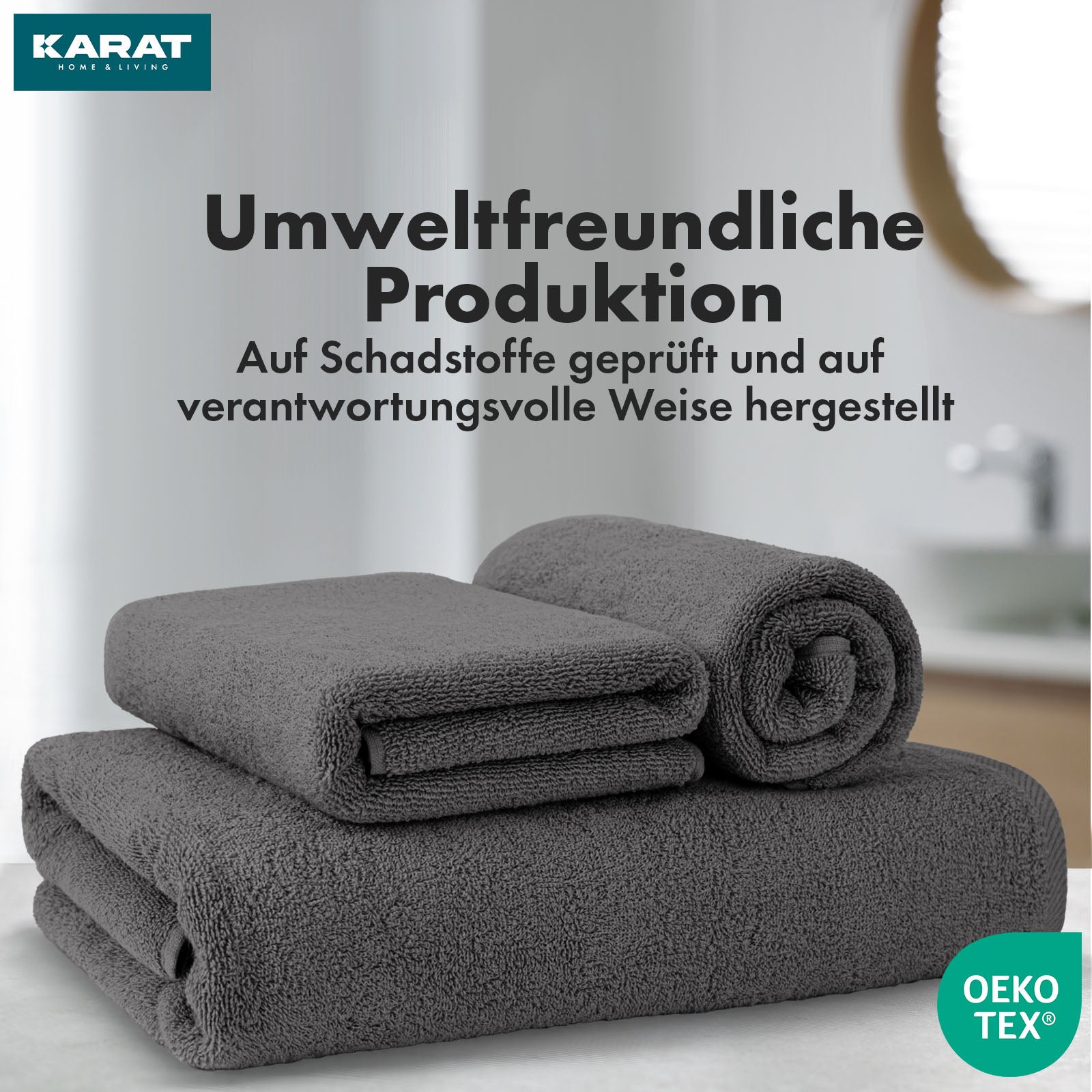 Bay towel set | 8-piece set of 100% cotton towels | 2 x bath towel, 2 x hand towel and 4 x soap cloth