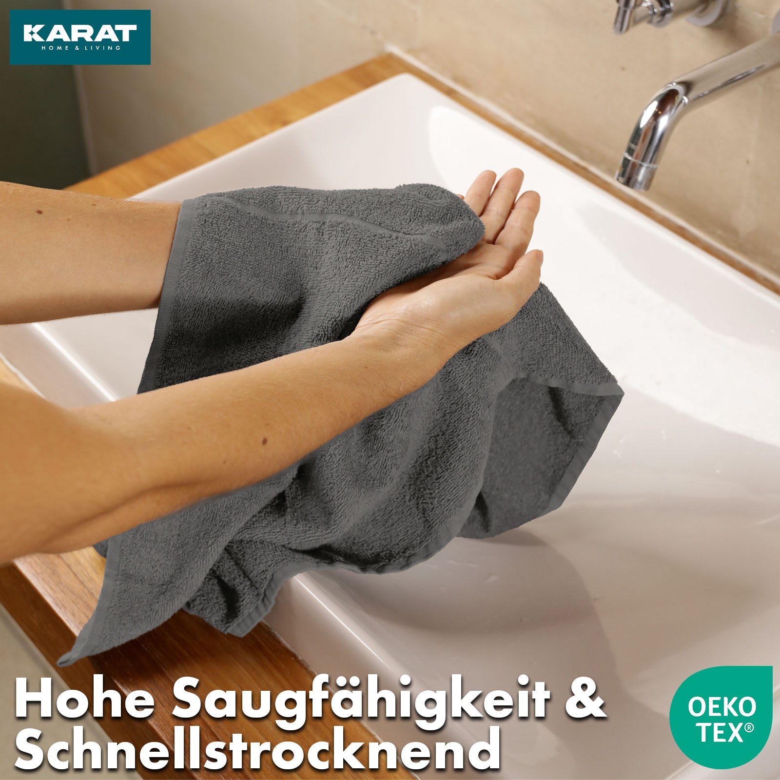 Bay towel set | 8-piece set of 100% cotton towels | 2 x bath towel, 2 x hand towel and 4 x soap cloth