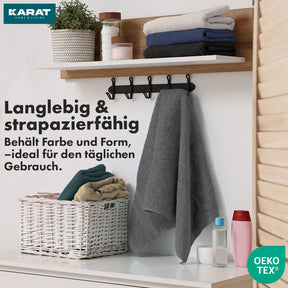 Bay towel set | 8-piece set of 100% cotton towels | 2 x bath towel, 2 x hand towel and 4 x soap cloth