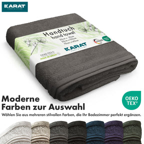 Bay towel set | 8-piece set of 100% cotton towels | 2 x bath towel, 2 x hand towel and 4 x soap cloth