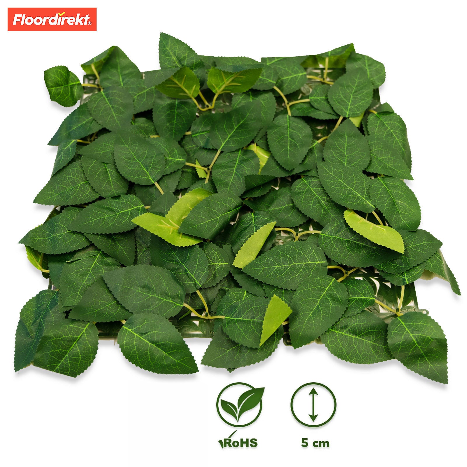 Plant wall | Big Rose Leaf | Elegant wall design with large rose petals for every home | 33 x 33 cm