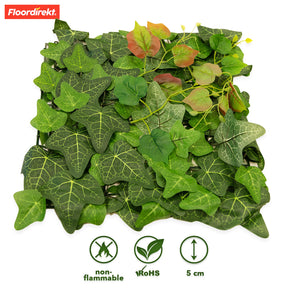 Plant wall | Ivy | Long-lasting artificial plant with ivy leaves for modern interior design | 33 x 33 cm