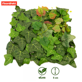 Plant wall | Ivy | Long-lasting artificial plant with ivy leaves for modern interior design | 33 x 33 cm