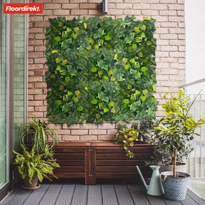 Plant wall | Ivy | Long-lasting artificial plant with ivy leaves for modern interior design | 33 x 33 cm