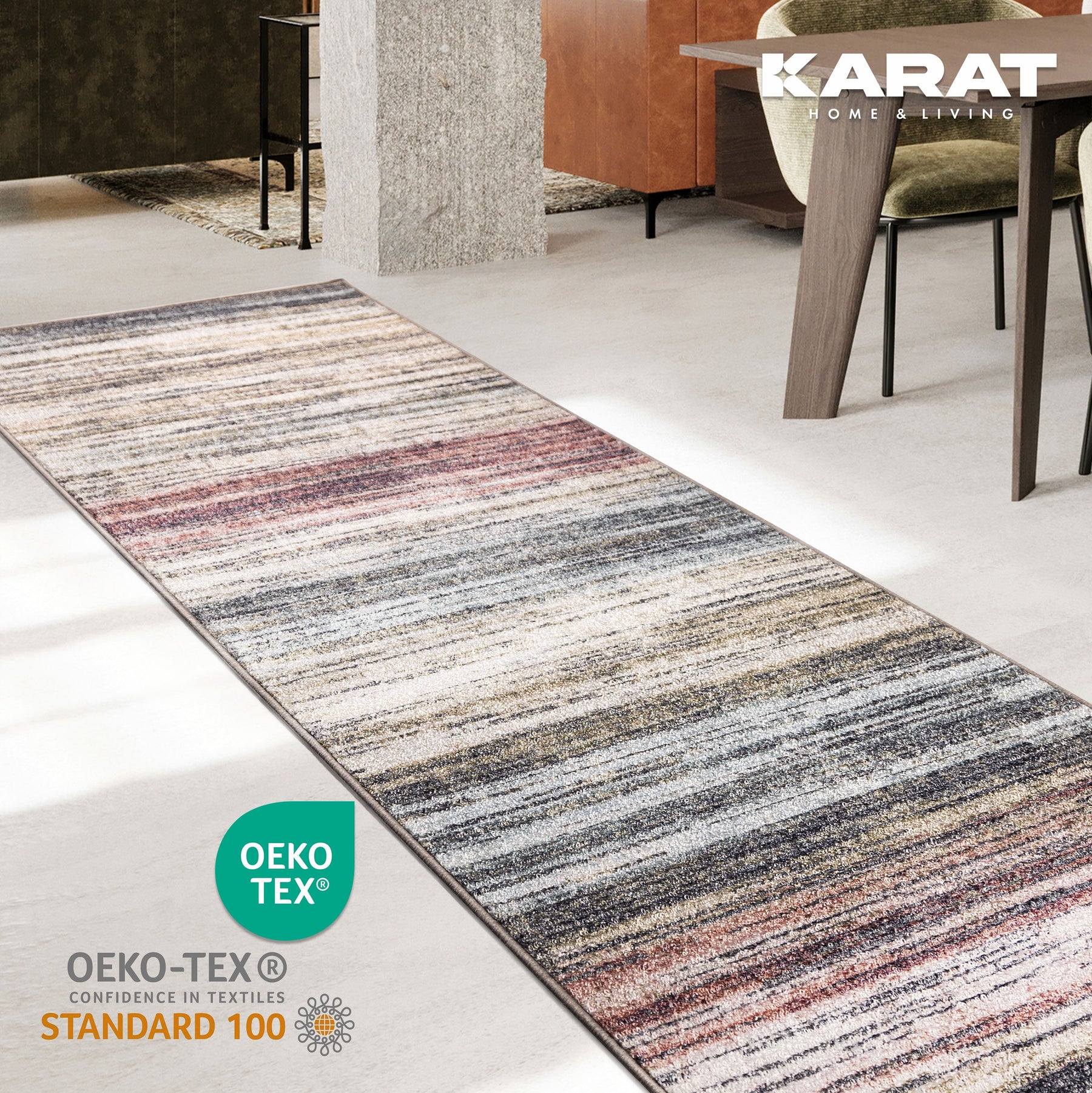 ✂ Carpet Floor Runner | Cudillero | Modern Living Rug | Customised Size