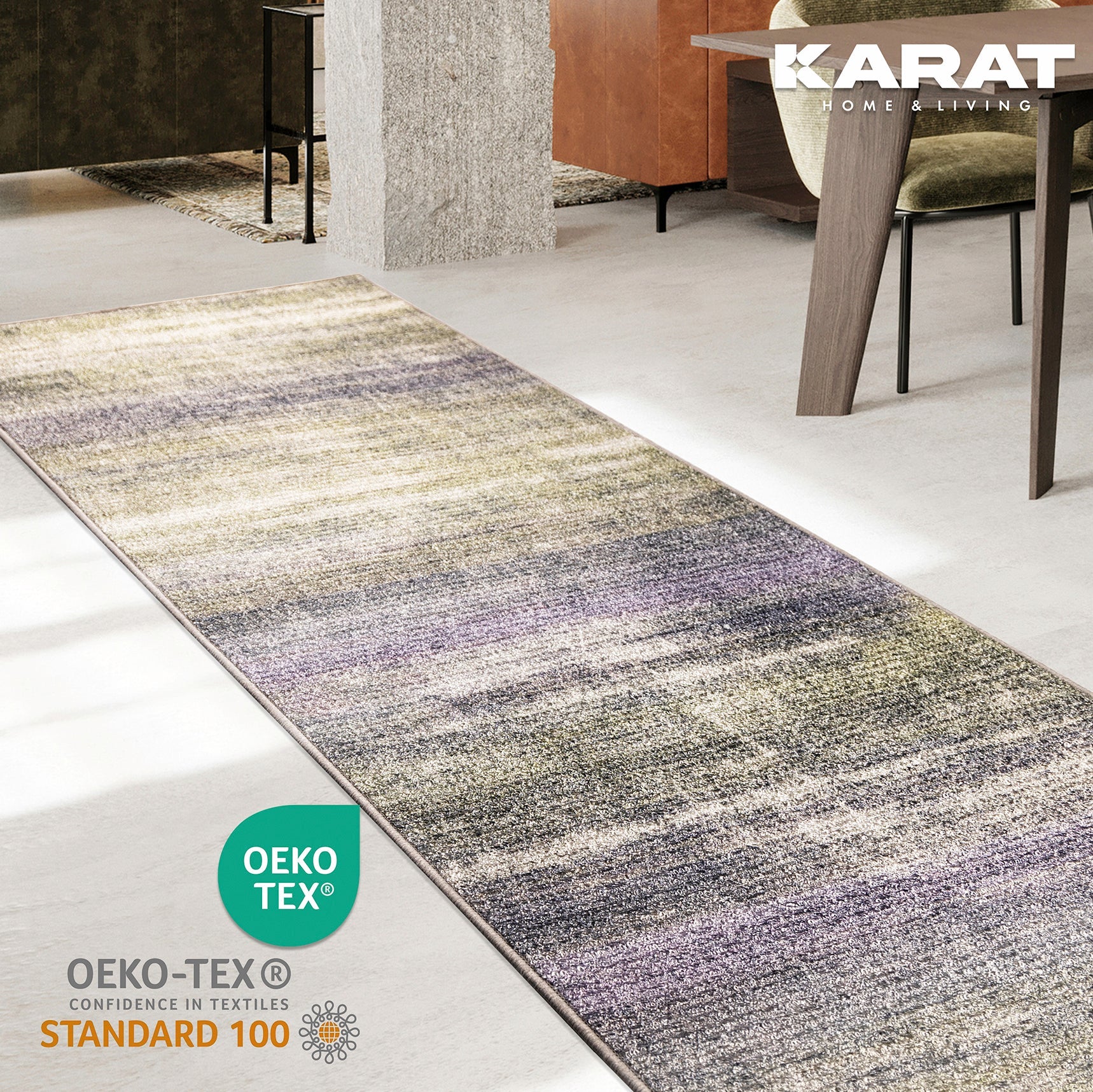✂ Carpet Floor Runner | Tirana | Modern Living Rug | Customised Size