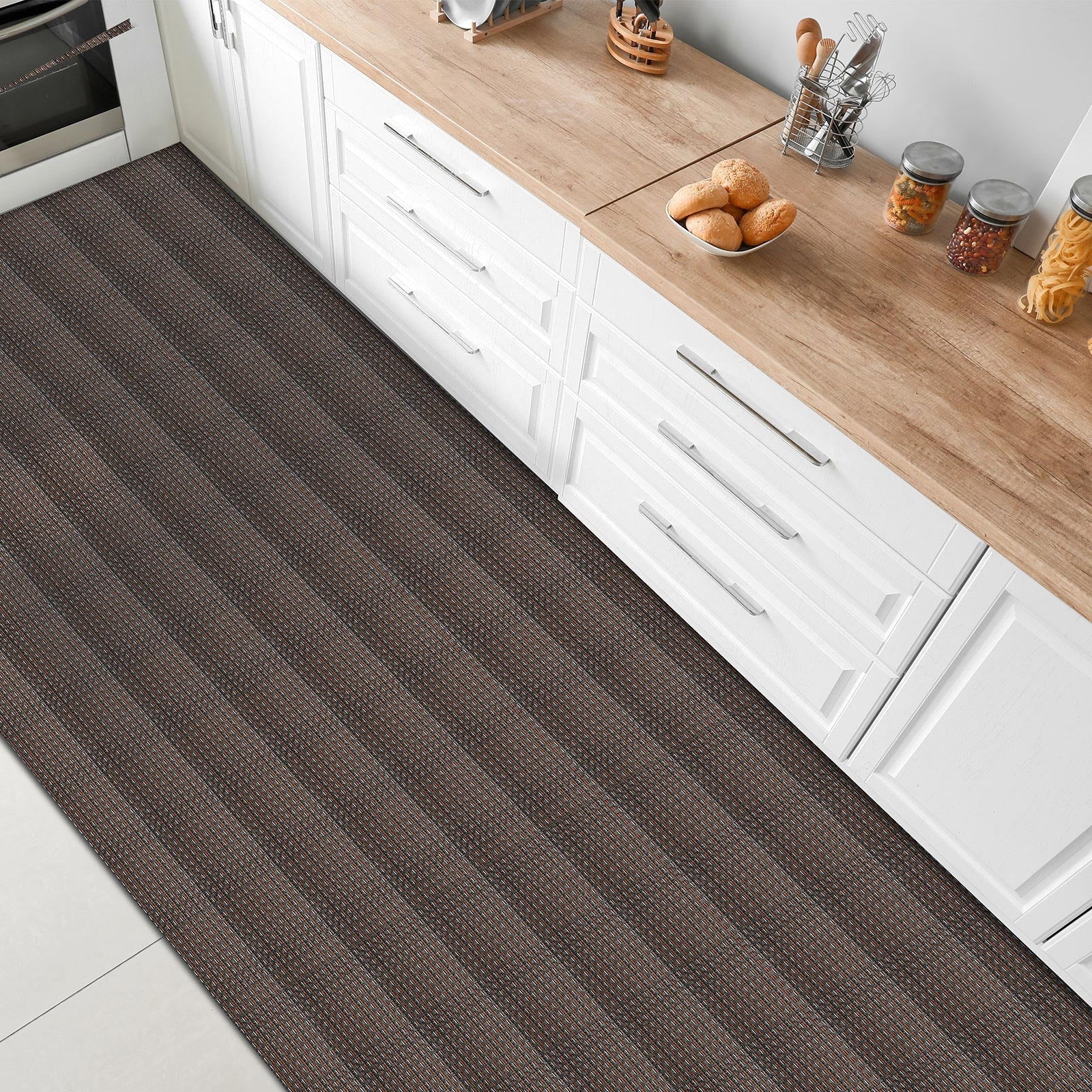 ✂ Kitchen Carpet Modena | Vinyl Hallway Runner | Non-slip | Easy Care | Customised Size