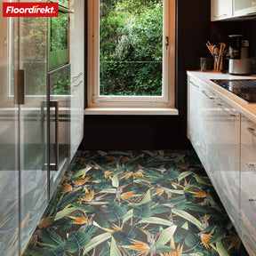 3D CV flooring | Strelitzia 536M | Vinyl flooring with a tropical design in a realistic tile look