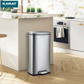 Waste Bin | Dustin | Stainless Steel | With Automatic Closure | 30 - 50 Litres