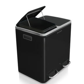 Waste Bin | Felix | Stainless Steel | Separation System | With Closing Damper