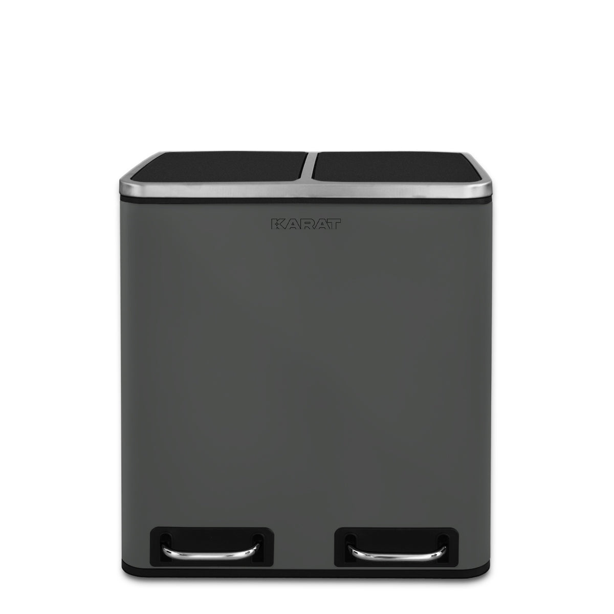 Waste Bin | Felix | Stainless Steel | Separation System | With Closing Damper