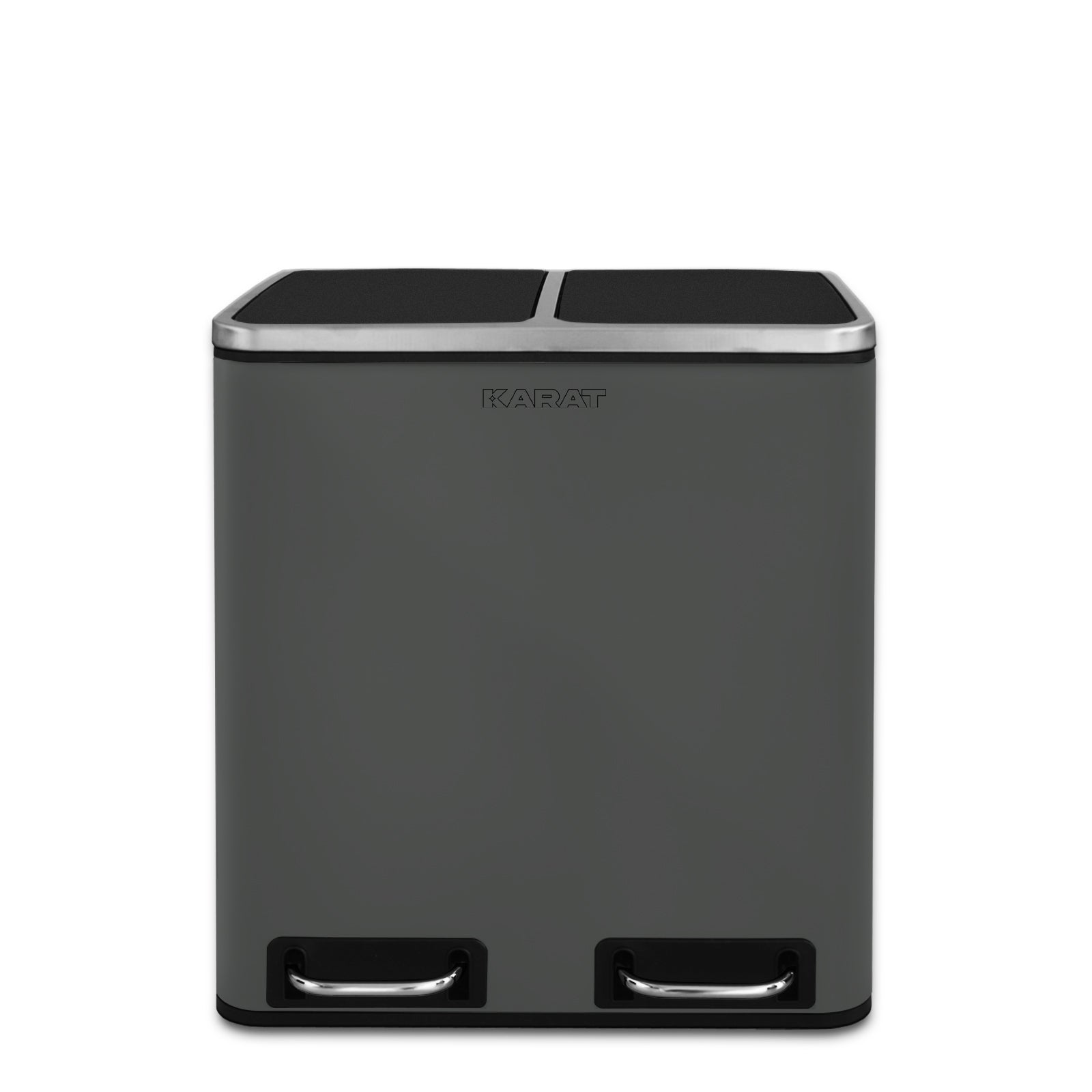Waste Bin | Felix | Stainless Steel | Separation System | With Closing Damper