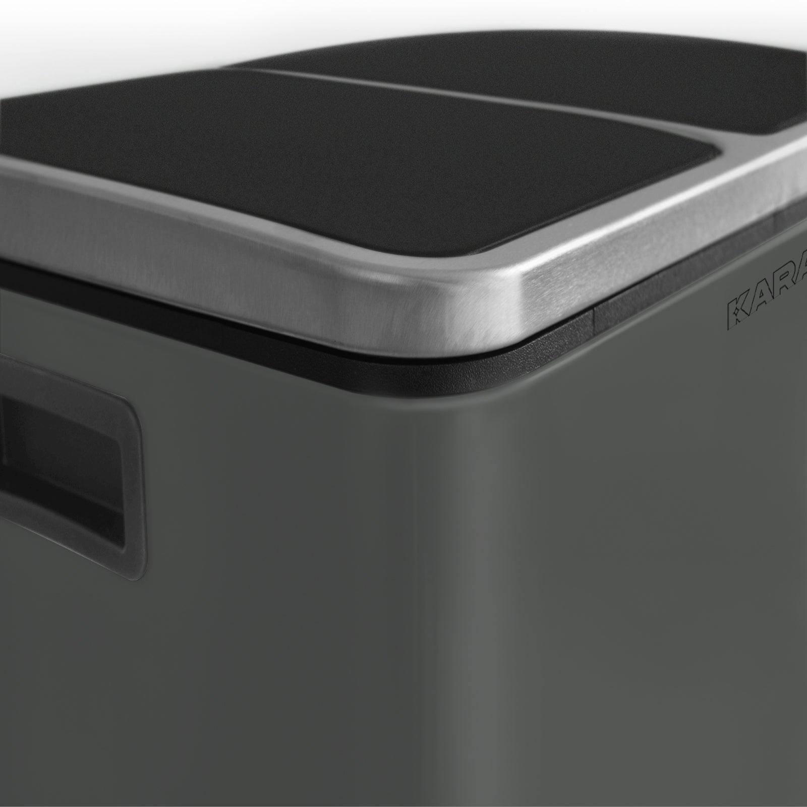 Waste Bin | Felix | Stainless Steel | Separation System | With Closing Damper