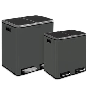 Waste Bin | Felix | Stainless Steel | Separation System | With Closing Damper