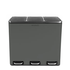 Waste Bin | Felix | Stainless Steel | Separation System | With Closing Damper