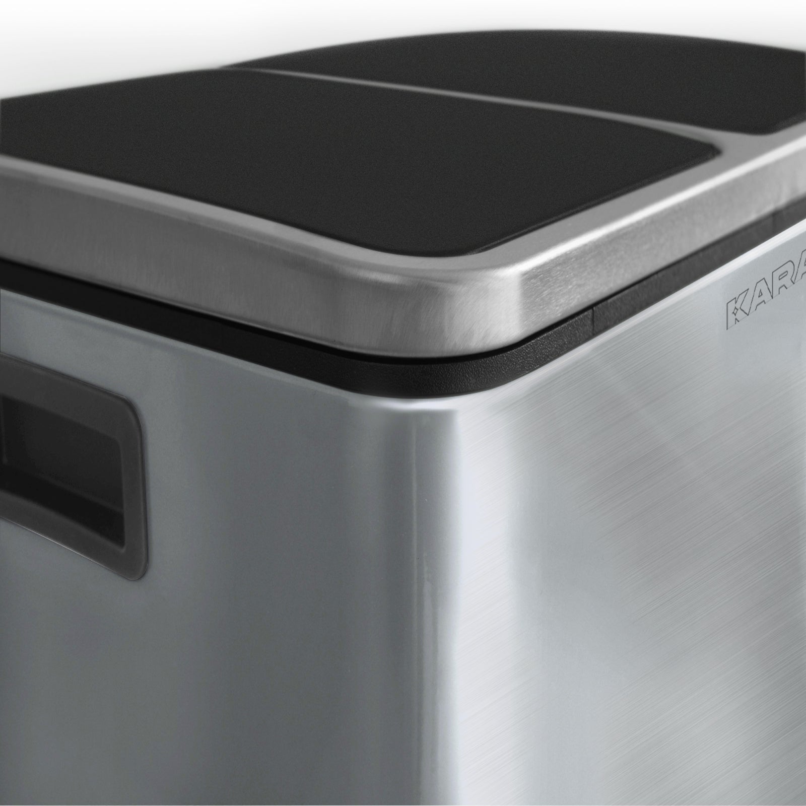 Waste Bin | Felix | Stainless Steel | Separation System | With Closing Damper