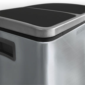 Waste Bin | Felix | Stainless Steel | Separation System | With Closing Damper
