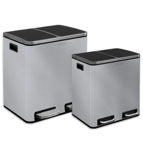 Waste Bin | Felix | Stainless Steel | Separation System | With Closing Damper