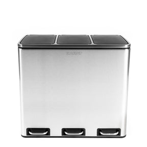 Waste Bin | Felix | Stainless Steel | Separation System | With Closing Damper