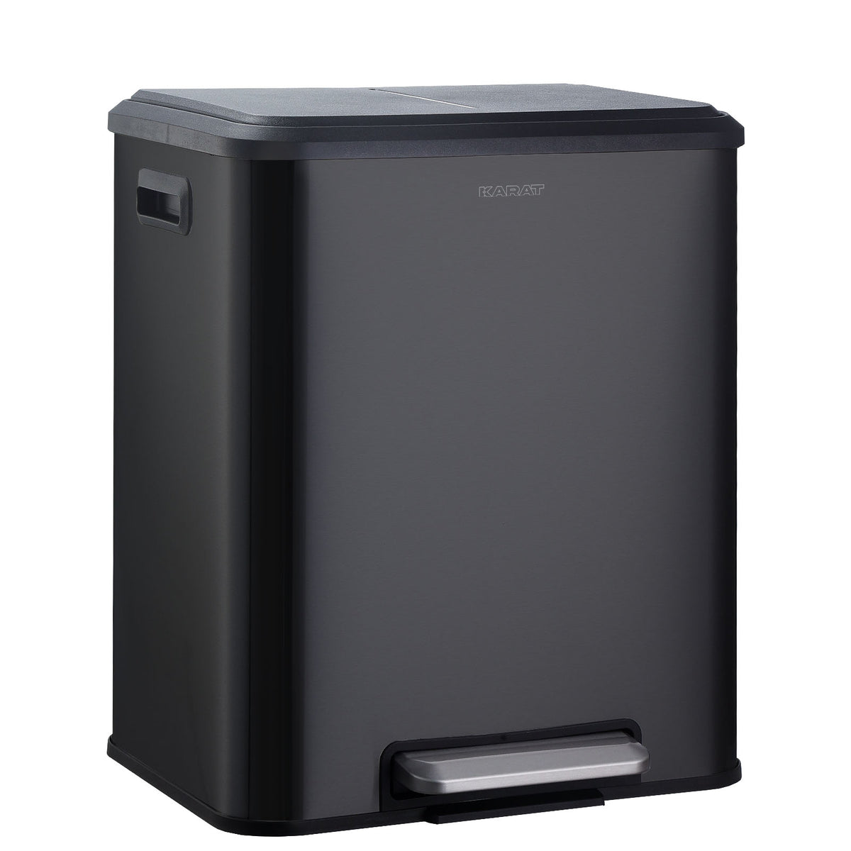 Waste bin | Jack | 30 L capacity | 2-way waste separation | soft-close & pedal | stainless steel or black