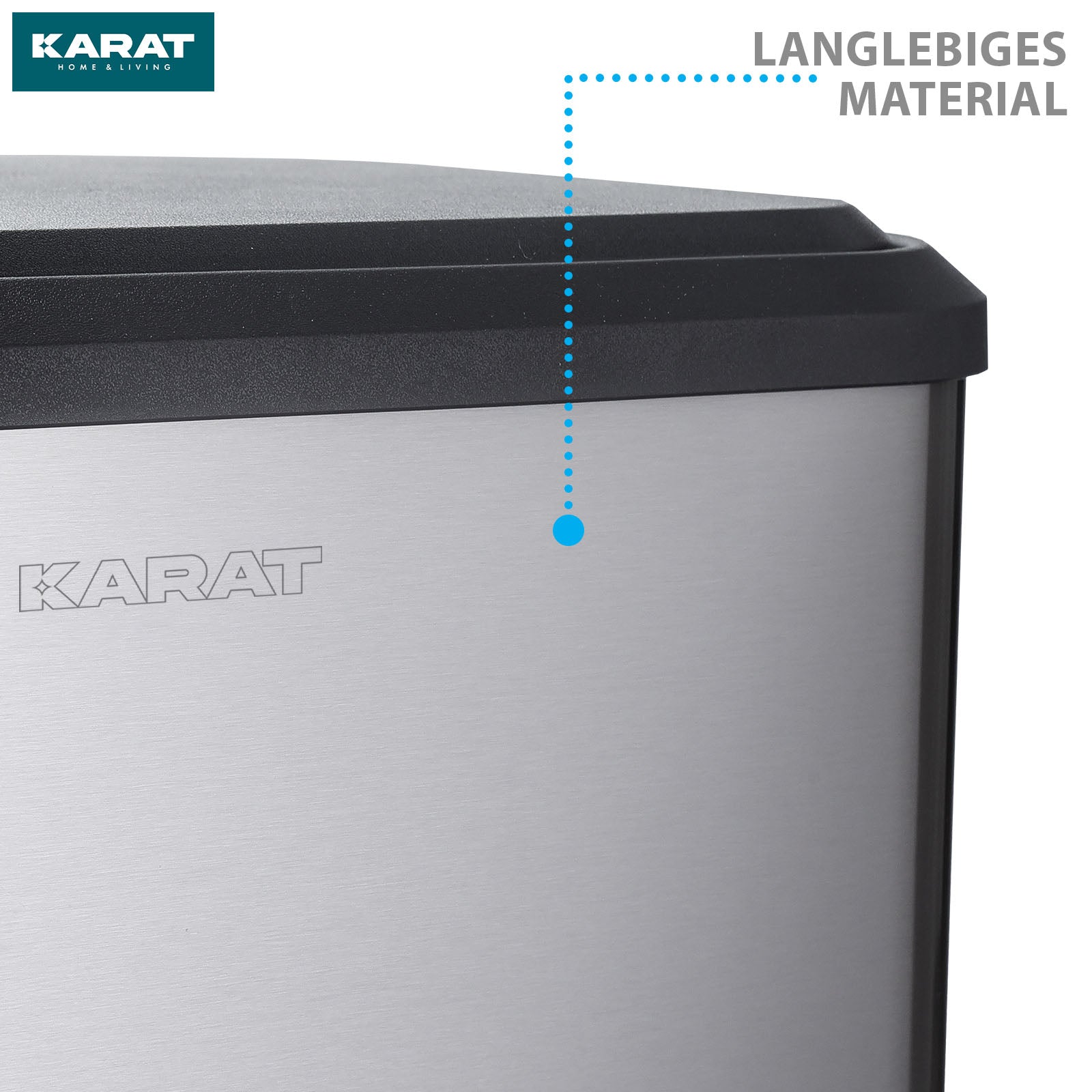 Waste bin | Jack | 30 L capacity | 2-way waste separation | soft-close & pedal | stainless steel or black