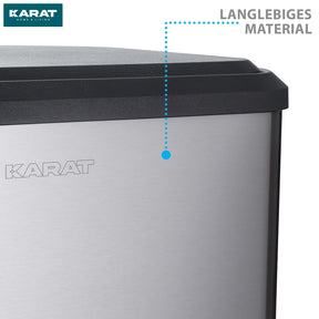 Waste bin | Jack | 30 L capacity | 2-way waste separation | soft-close & pedal | stainless steel or black