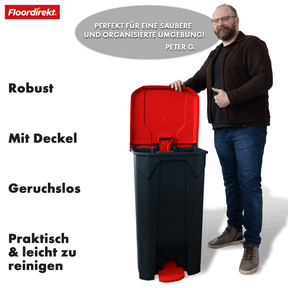 Waste bin | Olaf | Robust step-on waste bin | For household, office & commercial use | Various colours & sizes
