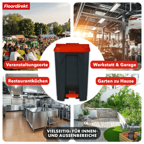 Waste bin | Olaf | Robust step-on waste bin | For household, office & commercial use | Various colours & sizes